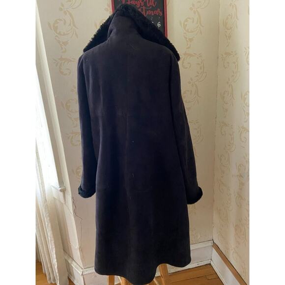 Dominic Bellissimo Beautiful Black 100%  Shearling Ladies Large - Gorgeous - Picture 3 of 4
